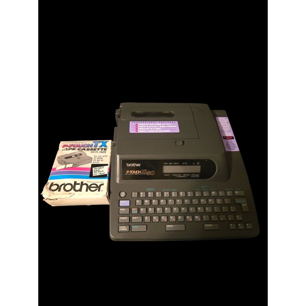 Brother PT-30 P-Touch XL30 Professional Labeling System Untested w/tape See dscr